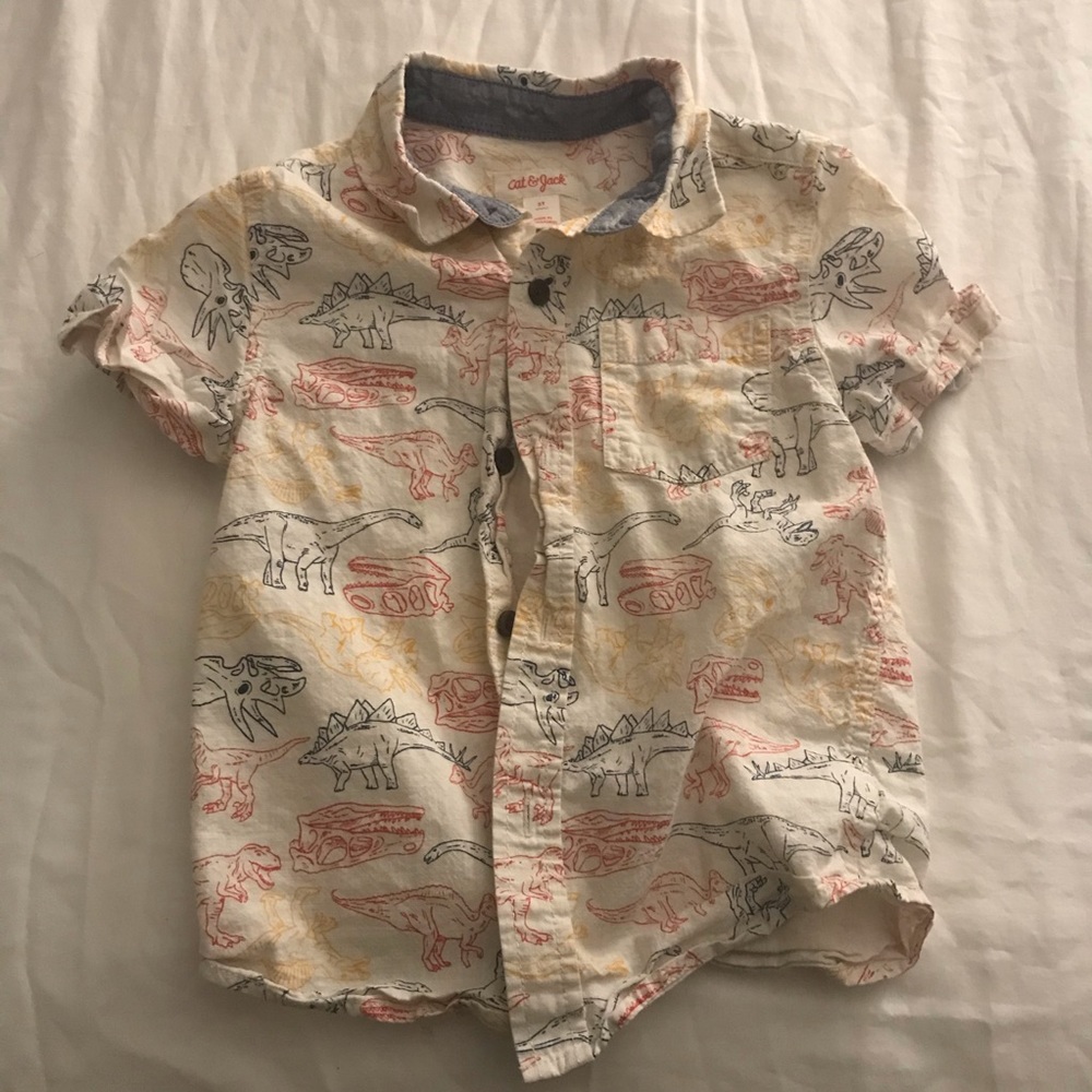 Dinosaur Button Down